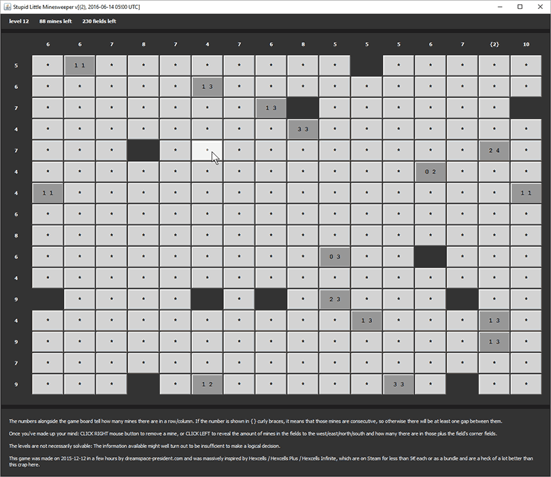 StupidLittleMinesweeper screenshot last level